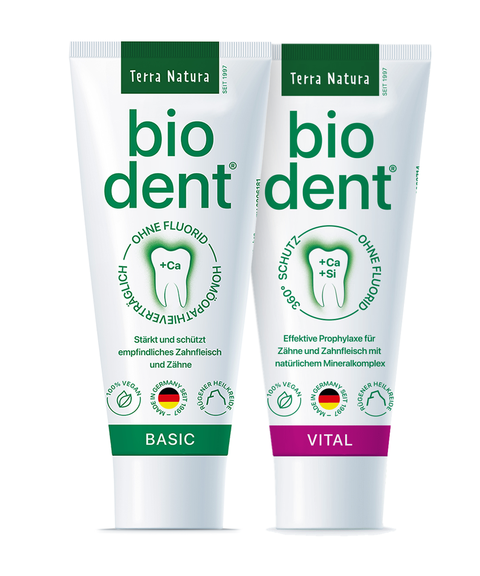biodent Probier-Set Zahnpasta – Basic & Vital zum Testen